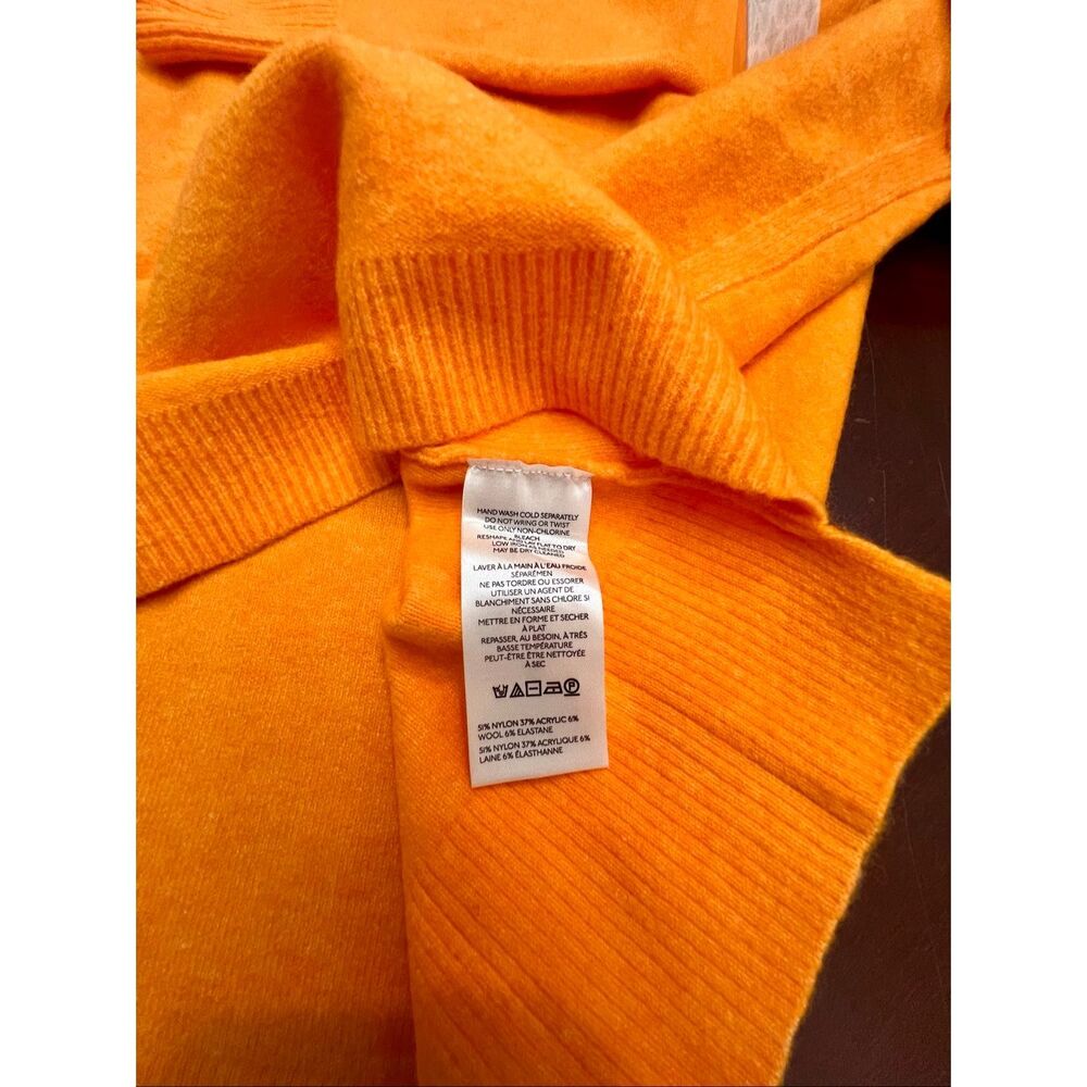 Free People Luna Pullover  oversized sweater, Bright Marigold, NWT - Picture 7 of 7